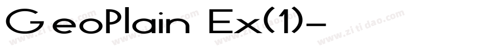 GeoPlain Ex(1)字体转换